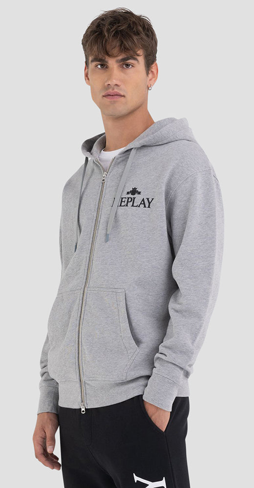 Armani jeans grey hoodie sales