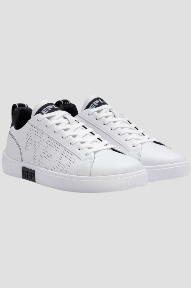 REPLAY PERFORATED LOW SNEAKERS