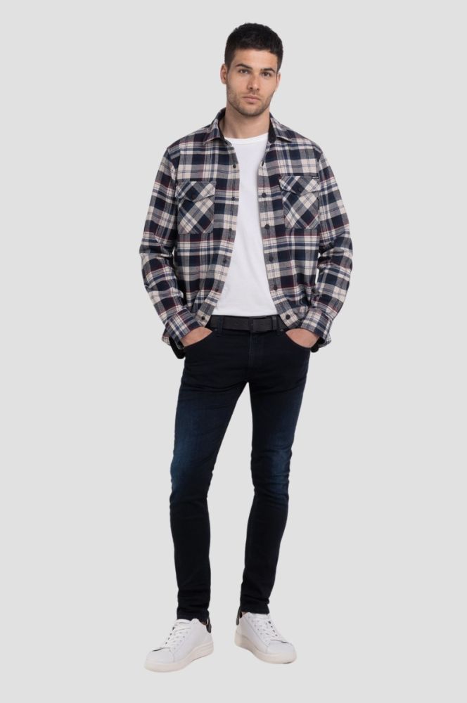CHECKED COTTON FLANNEL SHIRT