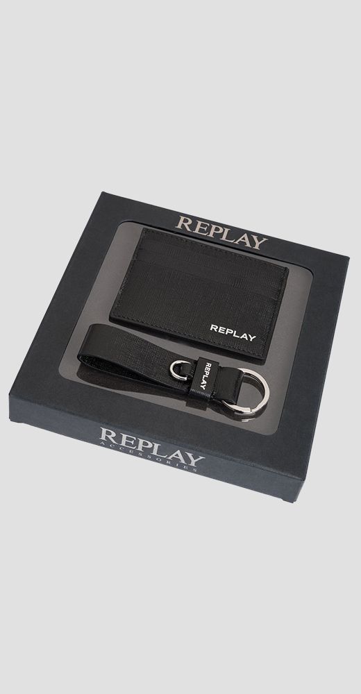 REPLAY WALLET AND FOB GIFTSET