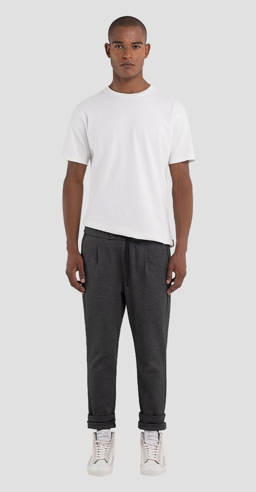 SARTORIALE COMFORT TAPERED FIT JERSEY PANTS
