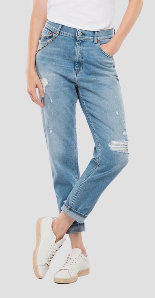 Kiley Rose Label Comfort High Waist Ripped Jeans
