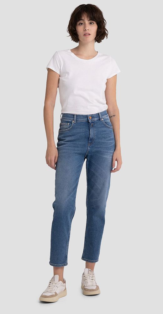 KILEY ROSE LABEL TAPERED FIT JEANS