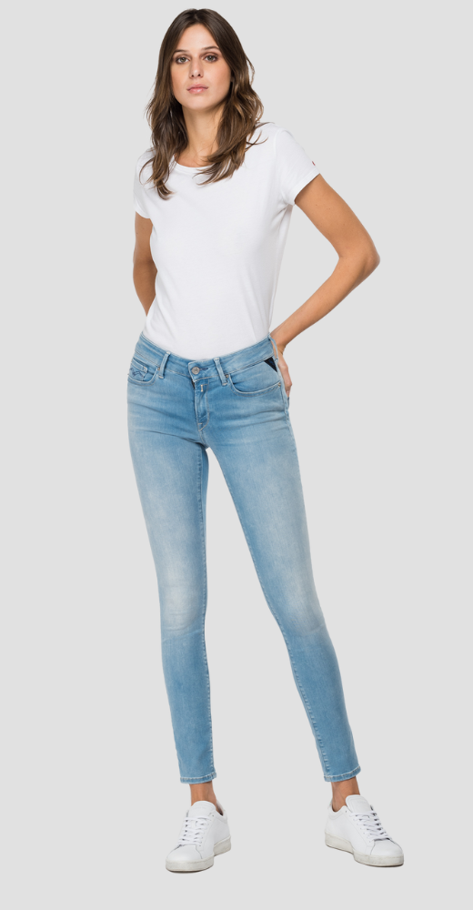Replay Women's New Luz Hyperflex Skinny Jeans in Light Blue